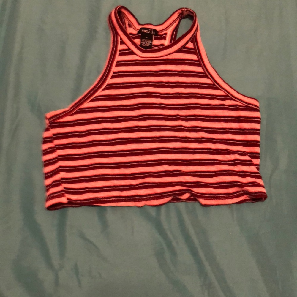 A stripped crop top